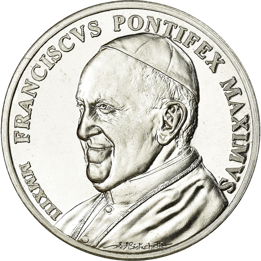 Vatican, Medal, Benoit XVI et François, MS(63), Silver