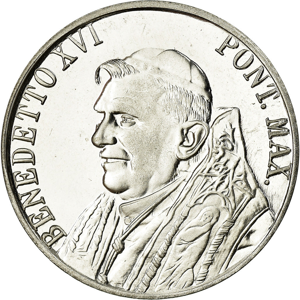 Vatican, Medal, Benoit XVI et François, MS(63), Silver