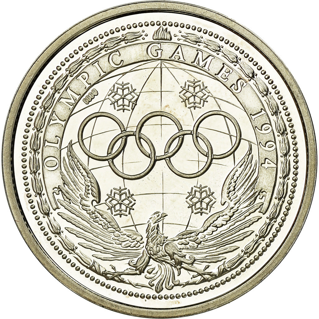 Frankrijk, Medaille, Jeux Olympiques d'Hiver de Lillehammer, 1994, UNC, Zilver