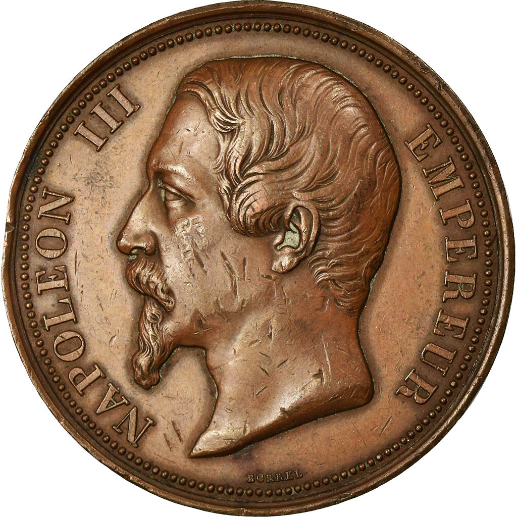 Francia, medaglia, Napoléon III, Exposition Régionale à Rouen, 1859