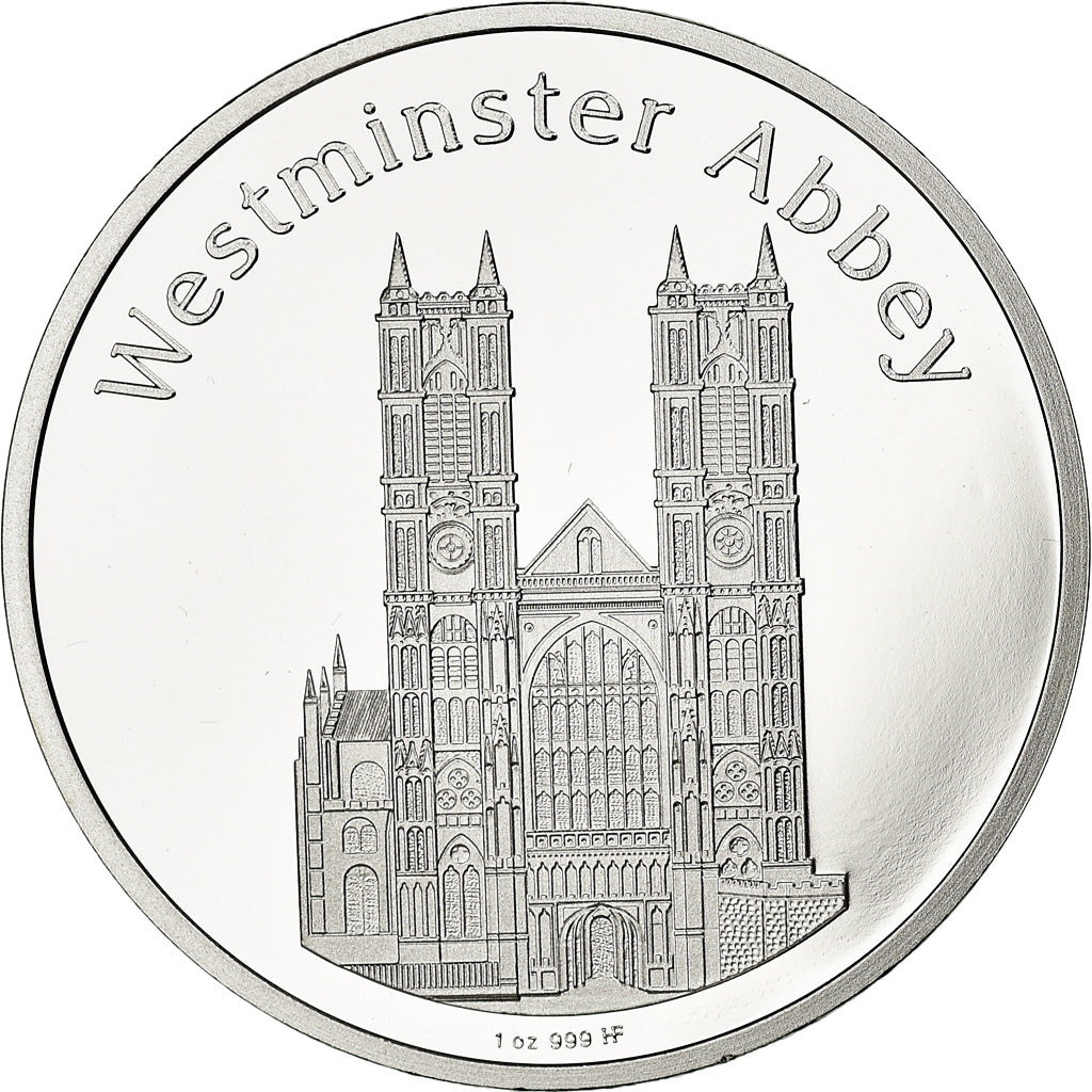 United Kingdom , Médaille, Lady Diana, Westminster Abbey, 1997, FDC, Argent