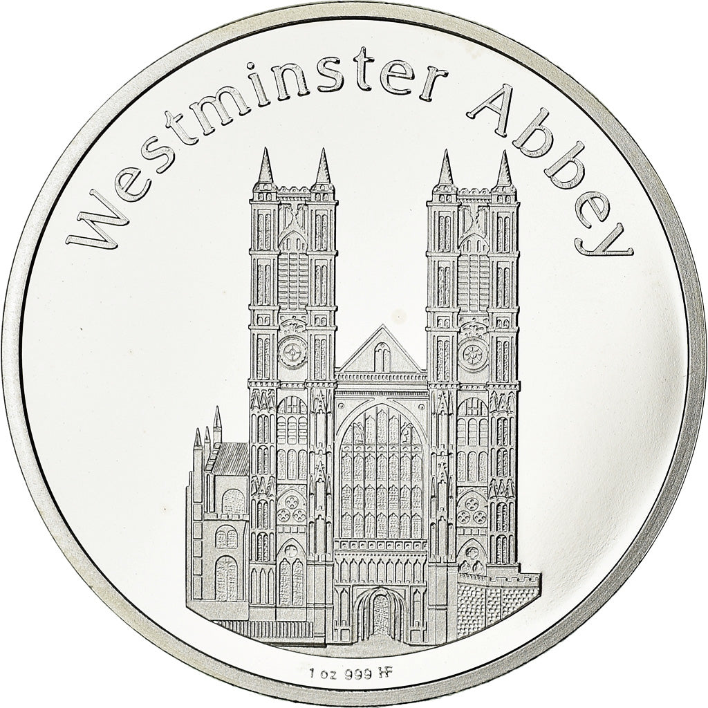 United Kingdom , Medal, Lady Diana, Westminster Abbey, 1997, MS(65-70), Silver