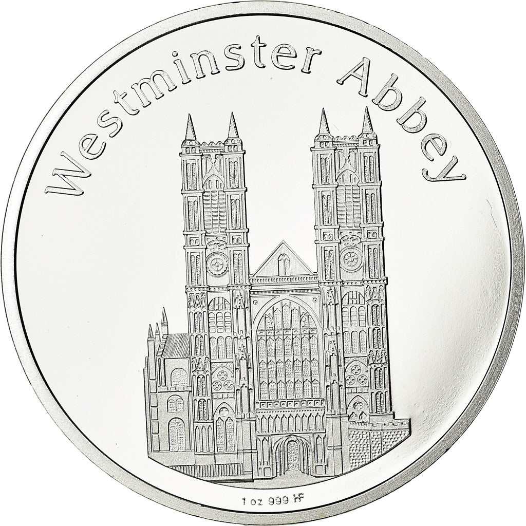 United Kingdom , Medal, Lady Diana, Westminster Abbey, 1997, MS(65-70), Silver