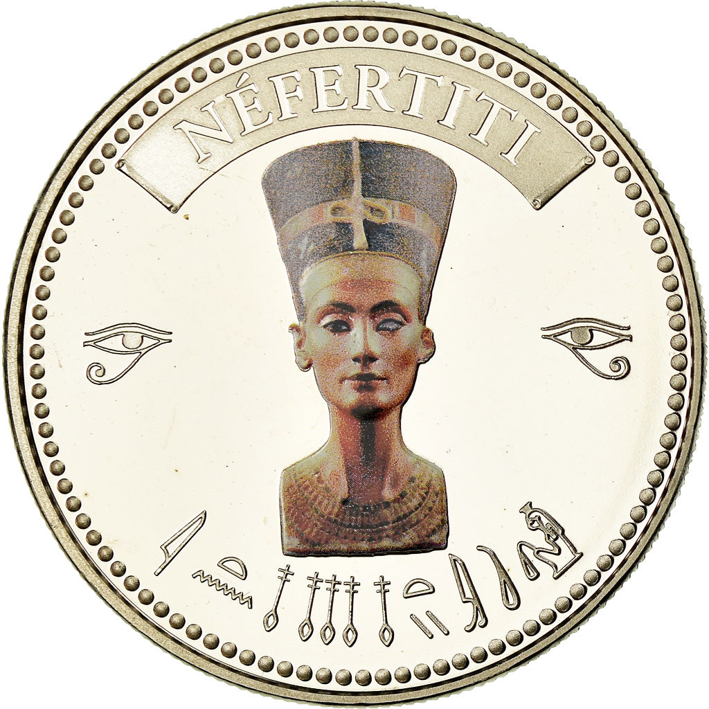 Egypt, Medal, Trésors d'Egypte, Nefertiti, MS(65-70), Copper-nickel