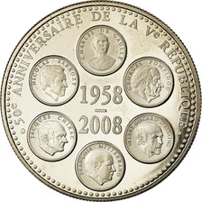France, Médaille, 50ème Anniversaire de la Vème République, Politics
