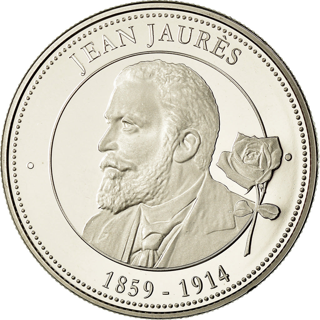 France, Medal, Collection Panthéon, Jean Jaurès, MS(65-70), Copper-nickel