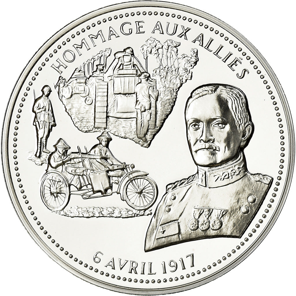 Francja, Medal, Centenaire Première Guerre Mondiale, Hommage aux Alliés