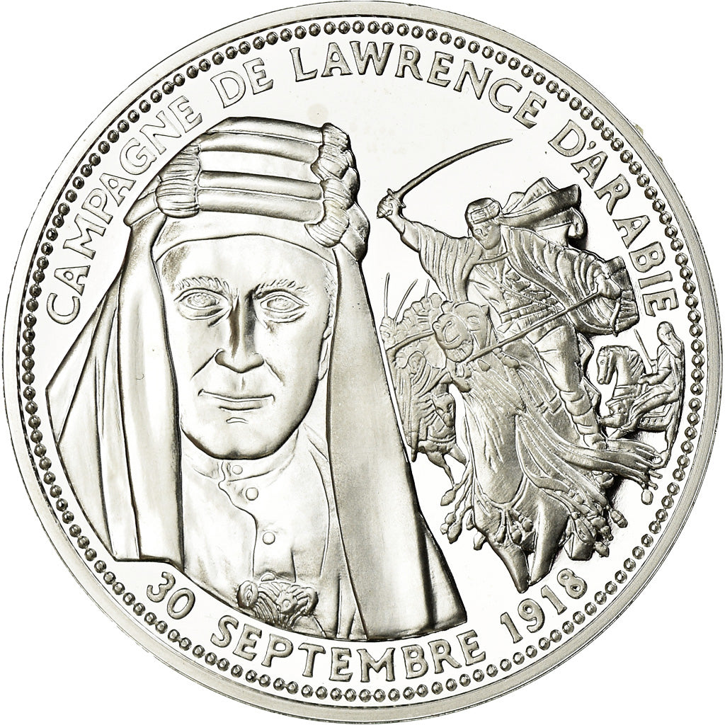 France, Medal, Campagne de Lawrence d'Arabie, History, MS(65-70), Silver