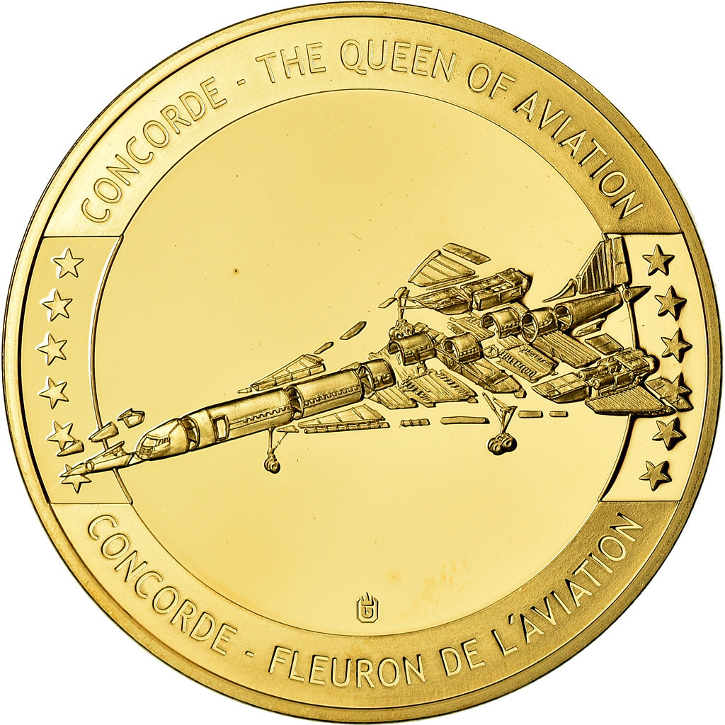 Frankreich, Medaille, Concorde, La Légende, Aviation, STGL, Copper Gilt