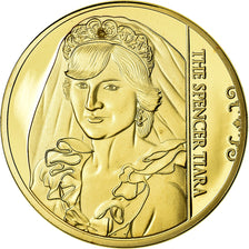 Reino Unido, medalla, La Princesse Diana, The Spencer Tiara, FDC, Cobre -