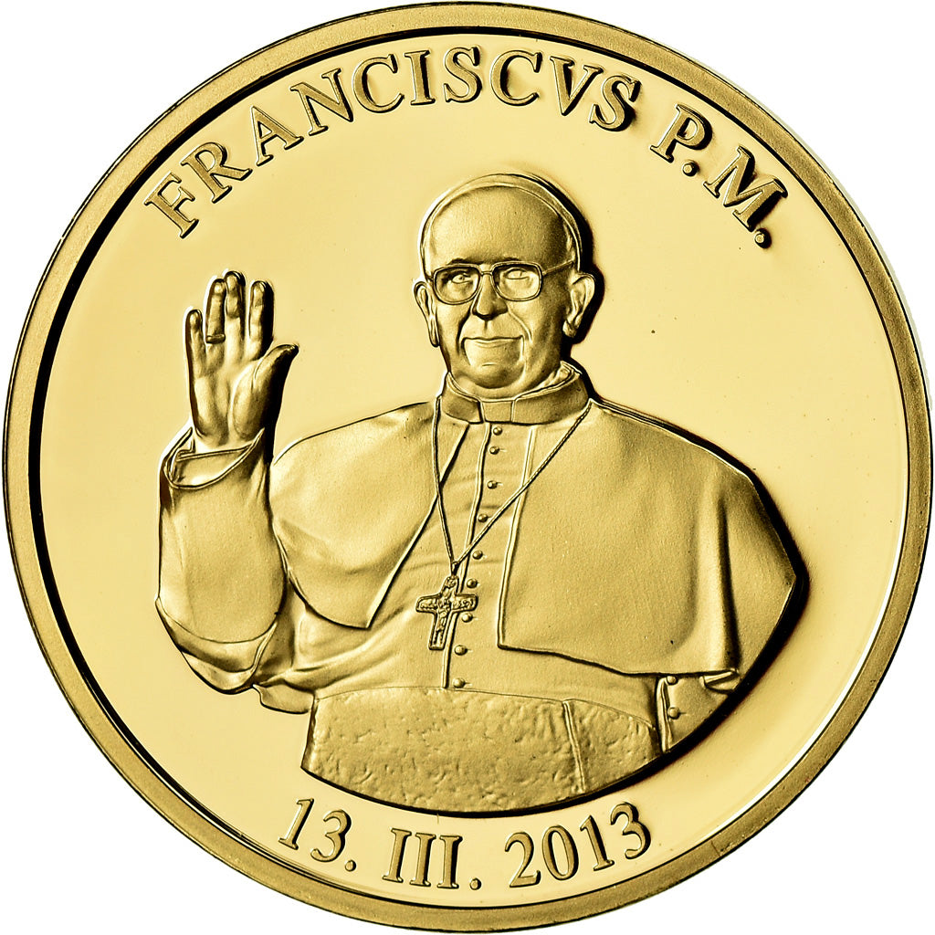 Vatican, Médaille, Les Papes des Temps Modernes, François, 2013, FDC, Copper