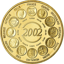 France, Médaille, Naissance de l'Euro Fiduciaire, Politics, Society, War, 2002