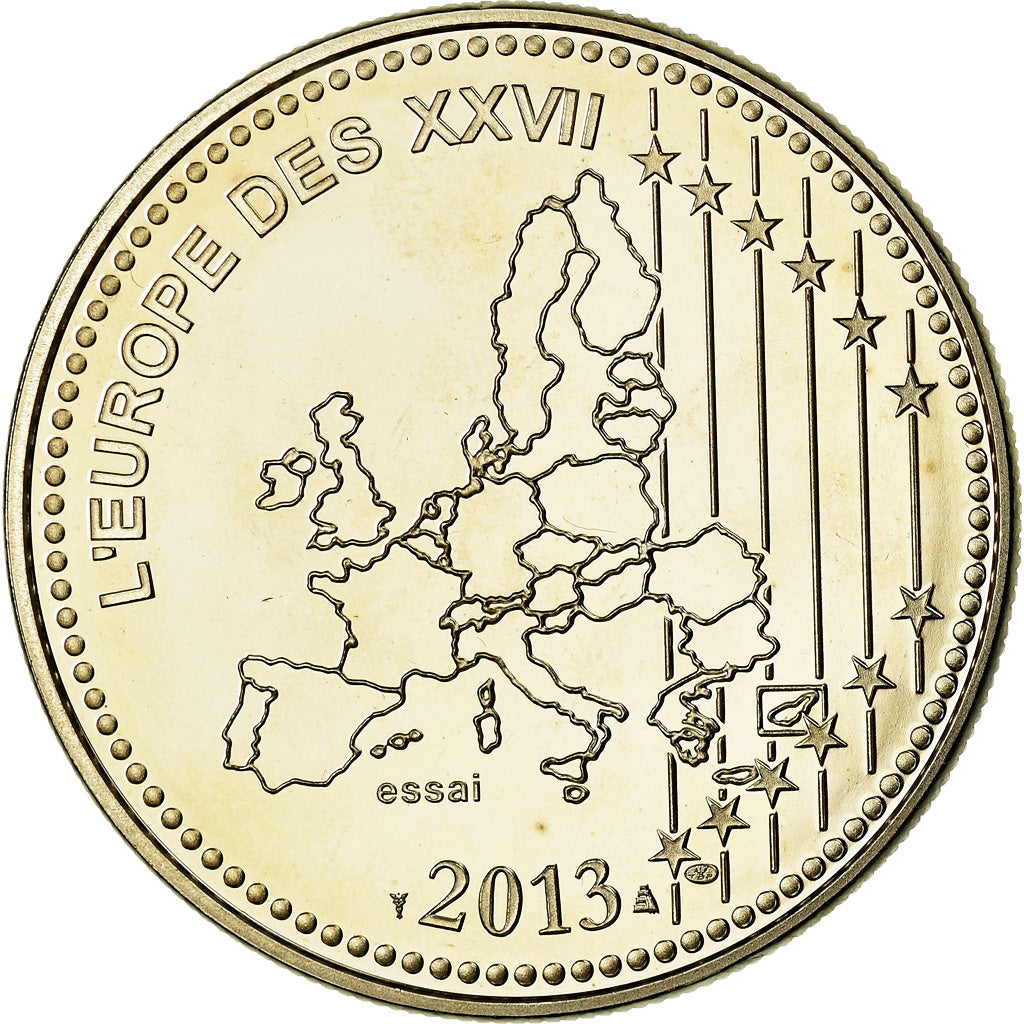 France, Medal, 50 Ans du Traité de l'Elysée, De Gaulle-Adenauer, 2013, MS(64)