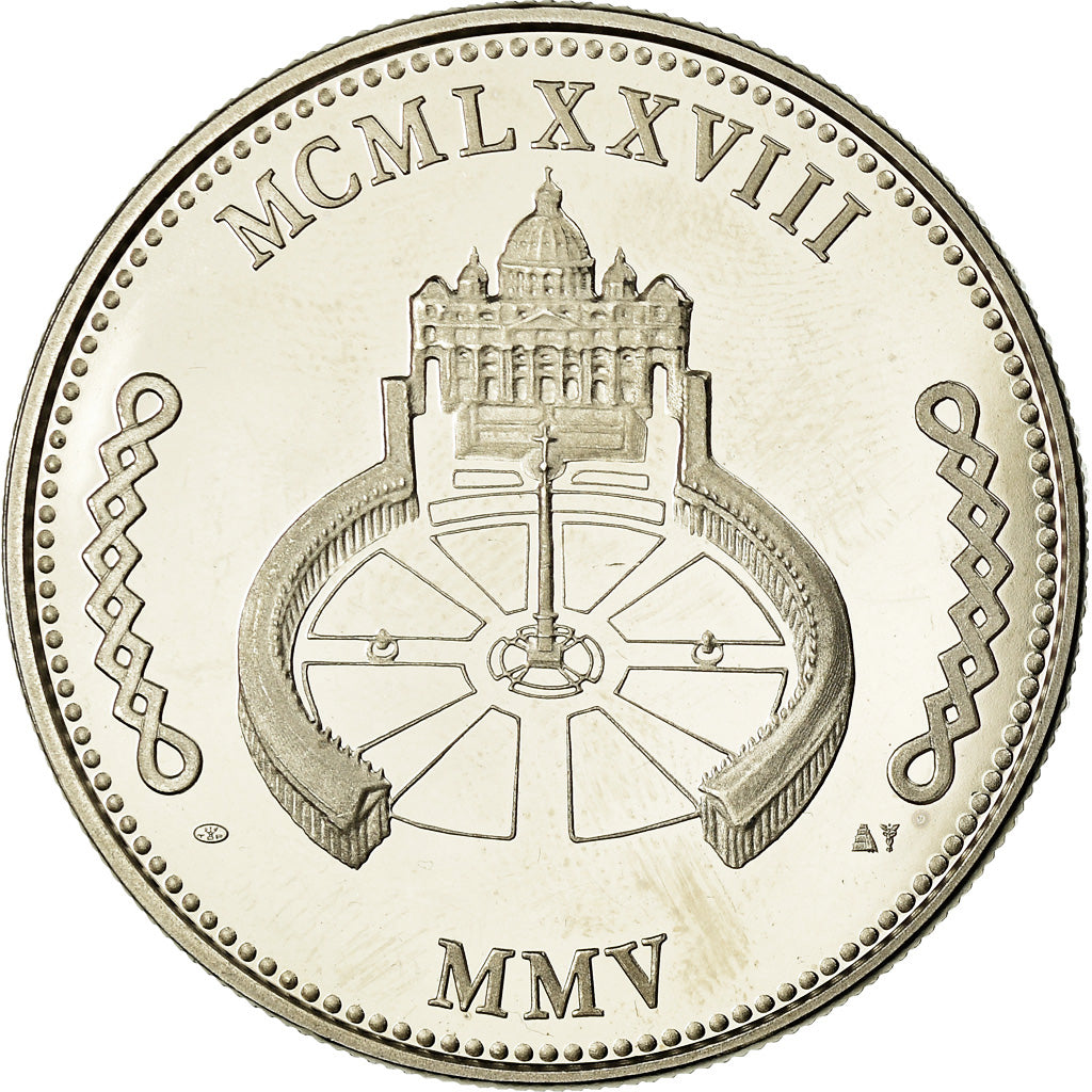 Vatican, Medal, Le Pape Jean-Paul II, MS(64), Copper-nickel