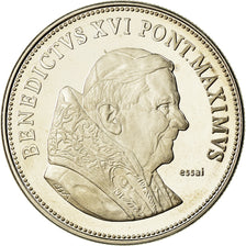 Vatican, Medal, Le Pape Benoit XVI, MS(64), Copper-nickel