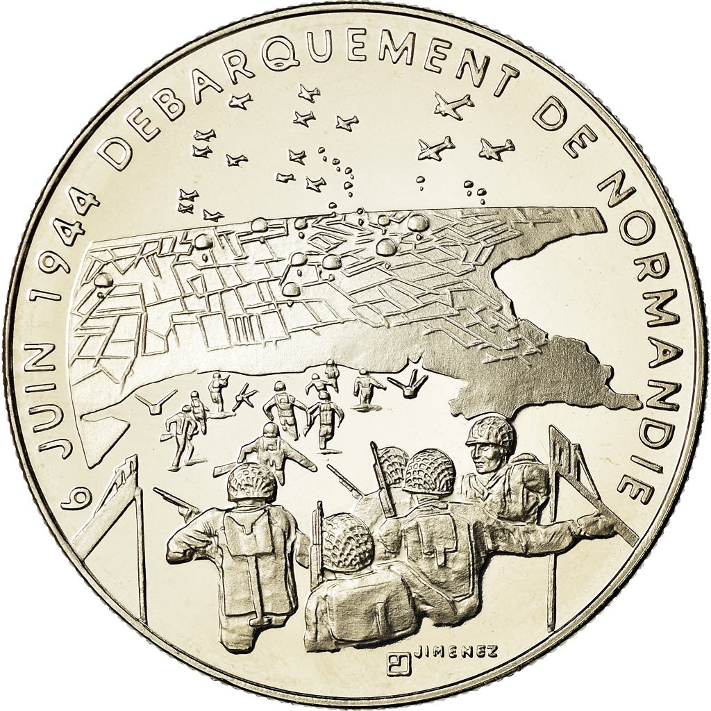France, Medal, 1939-1945, Débarquement de Normandie, MS(65-70), Copper-nickel