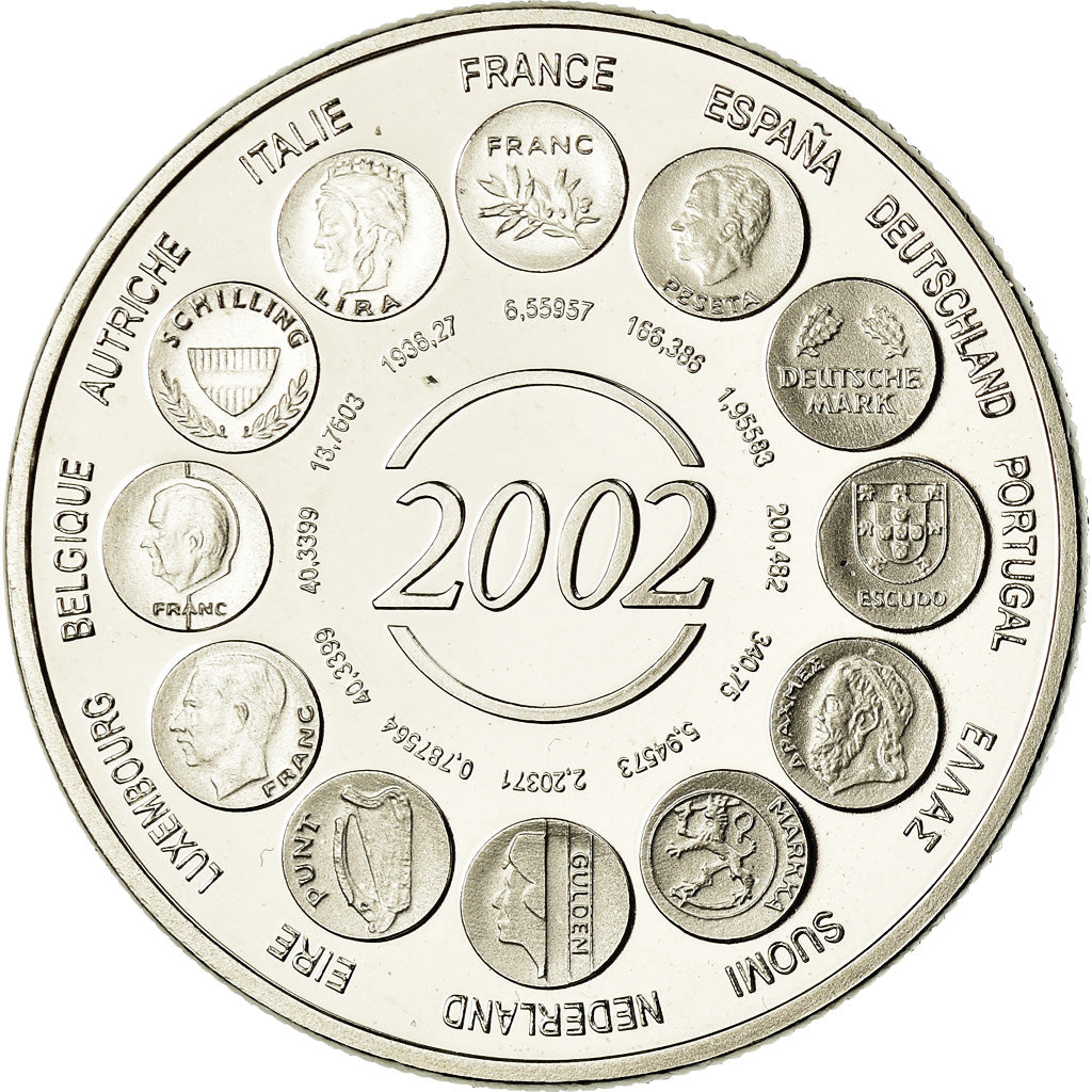 Frankrijk, Medaille, Naissance de l'Euro Fiduciaire, Politics, Society, War