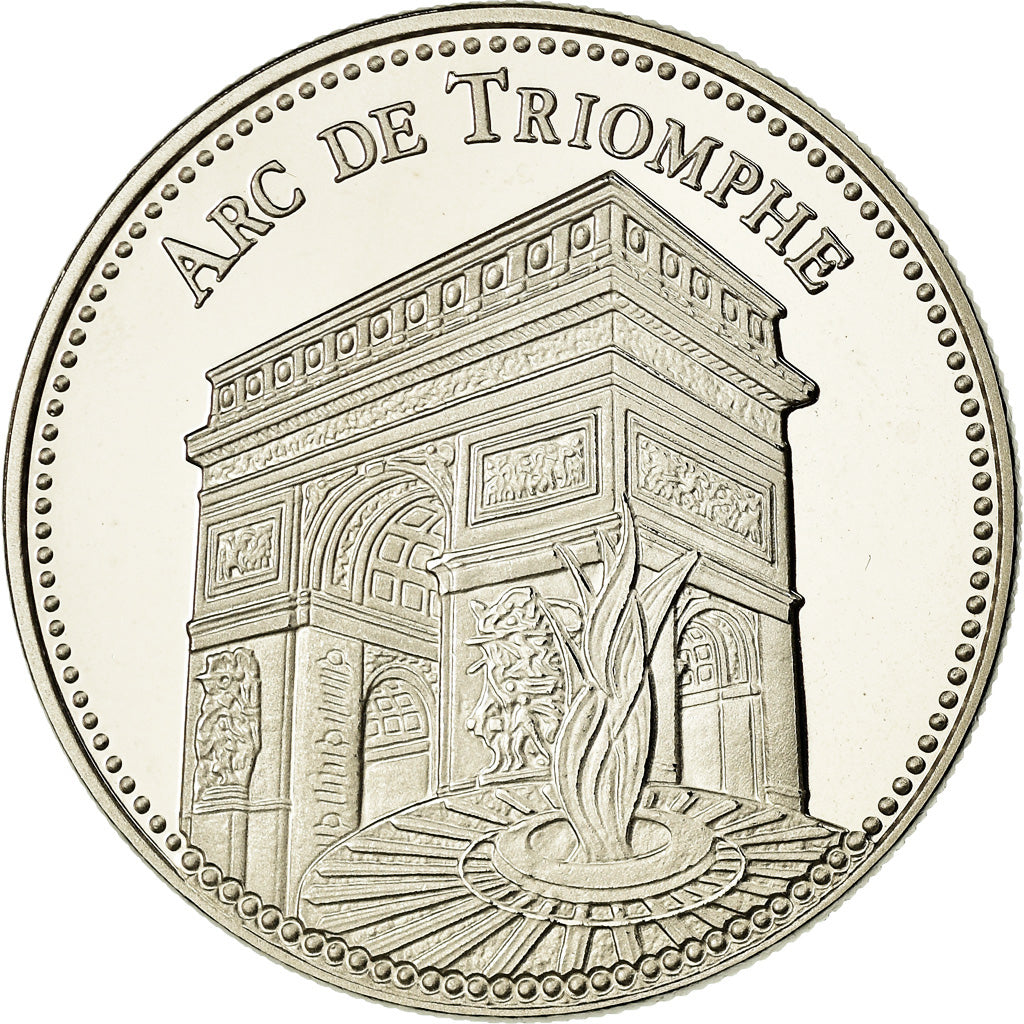 Francia, medalla, Paris - L'Arc de Triomphe, FDC, Cobre - níquel