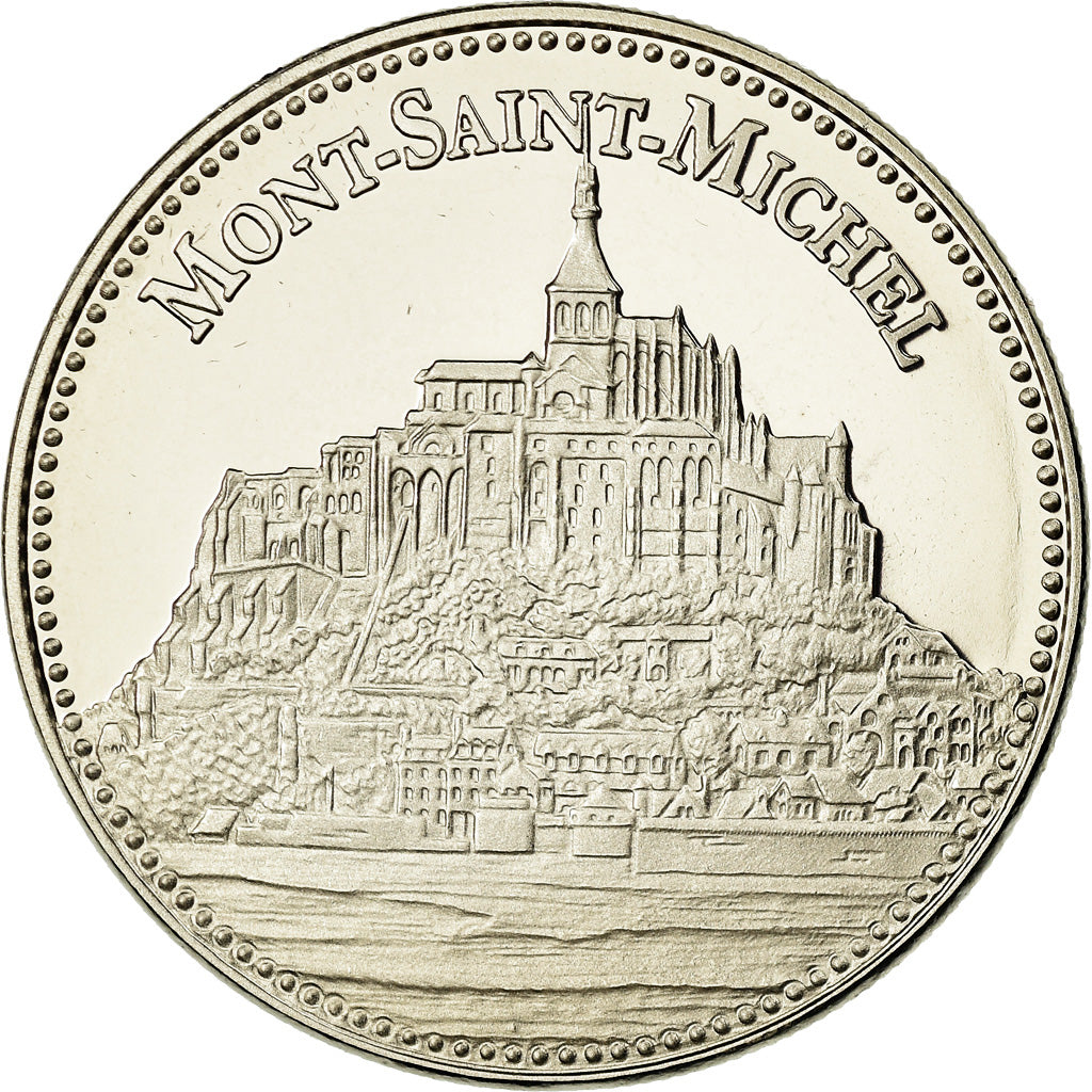 Francia, medaglia, Le Mont Saint-Michel, Arts & Culture, FDC, Rame-nichel