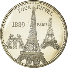 França, Medal, Paris - La Tour Eiffel, Artes e Cultura, MS(65-70)