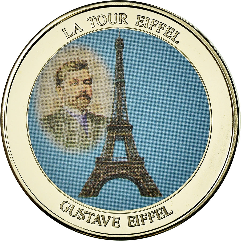 France, Medal, Monuments de Paris, La Tour Eiffel, MS(65-70), Copper Plated