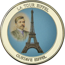 France, Medal, Monuments de Paris, La Tour Eiffel, MS(65-70), Copper Plated