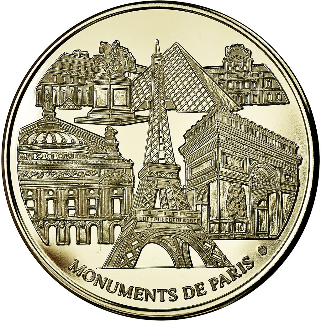 France, Medal, Monuments de Paris, La Tour Eiffel, MS(65-70), Copper Plated