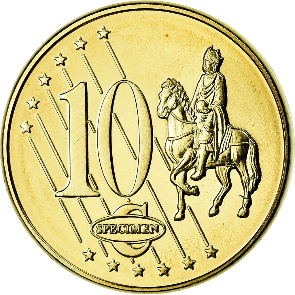 Monaco, Medal, 10 C, Essai-Trial, 2005, MS(65-70), Copper-Nickel Gilt