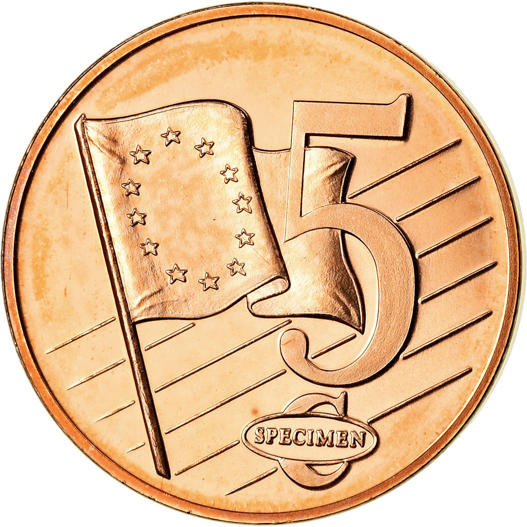 Monaco, Médaille, 5 C, Essai-Trial, 2005, FDC, Cuivre