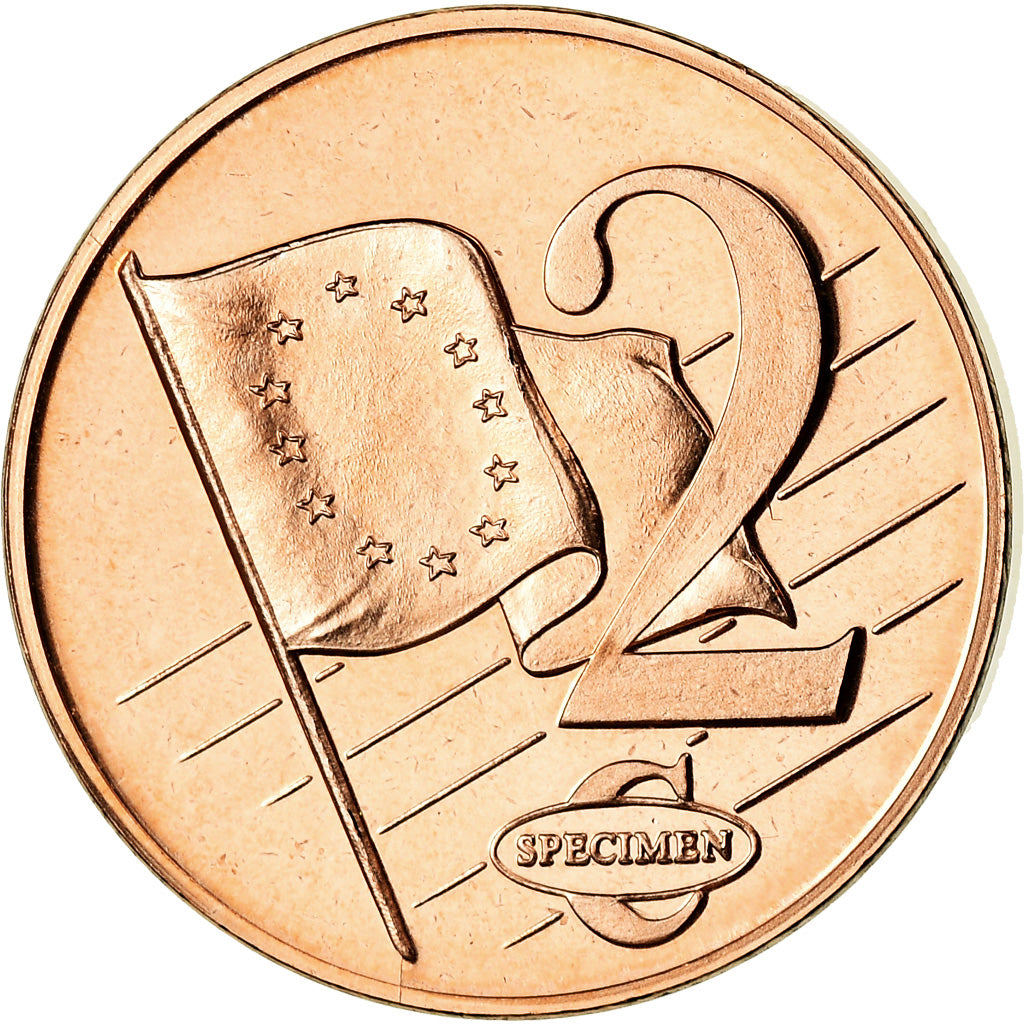 Monaco, Médaille, 2 C, Essai Trial, 2005, FDC, Cuivre