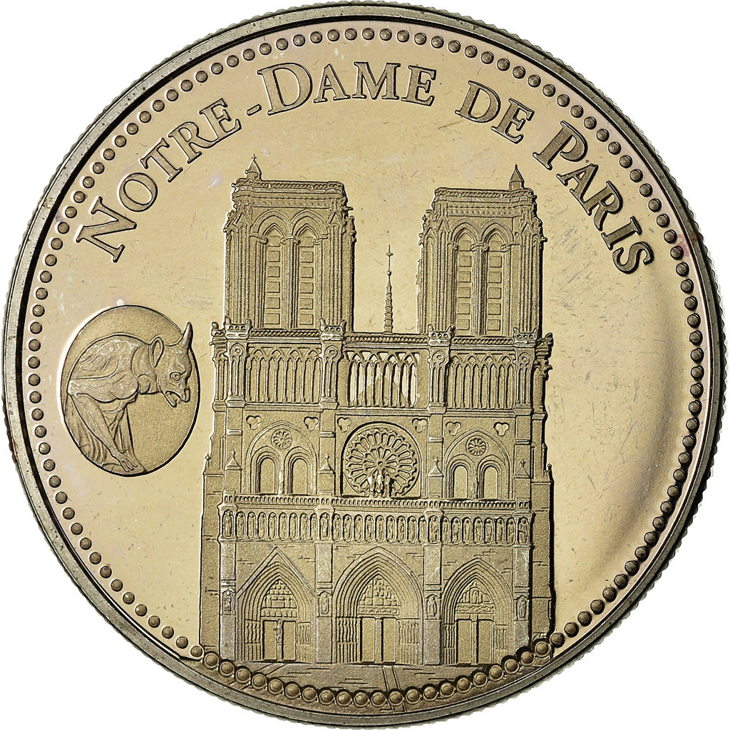 France, Medal, Notre Dame de Paris., Arts & Culture, MS(63), Copper-nickel