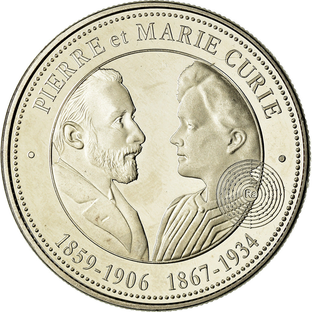 France, Medal, Pierre et Marie Curie, Collection Panthéon, MS(64)