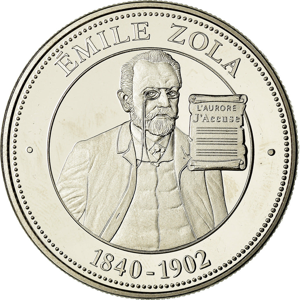 France, Médaille, Collection Panthéon, Émile Zola, SPL+, Copper-nickel