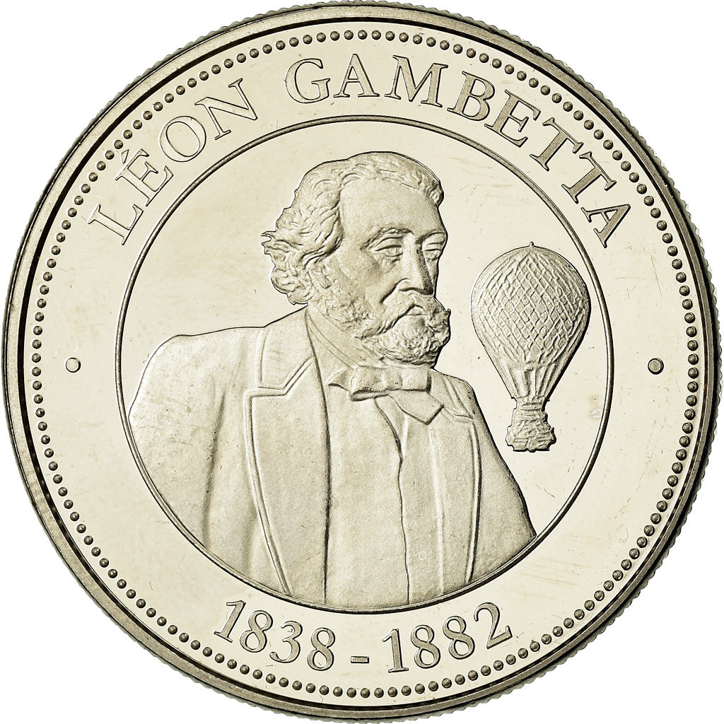 Frankreich, Medaille, Collection Panthéon, Léon Gambetta, UNZ+, Copper-nickel