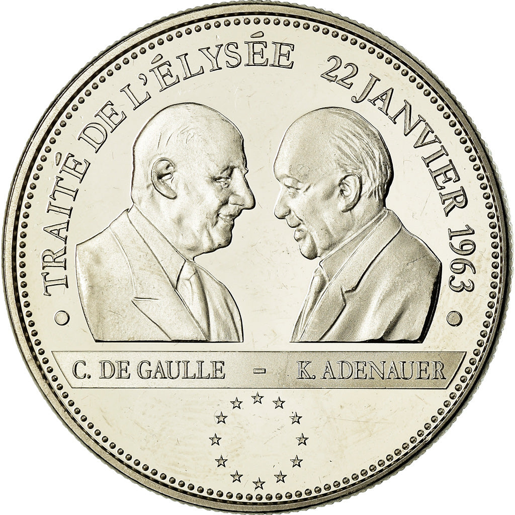 França, Medal, Vème République, Traité de l'Elysée, Políticas, Sociedade