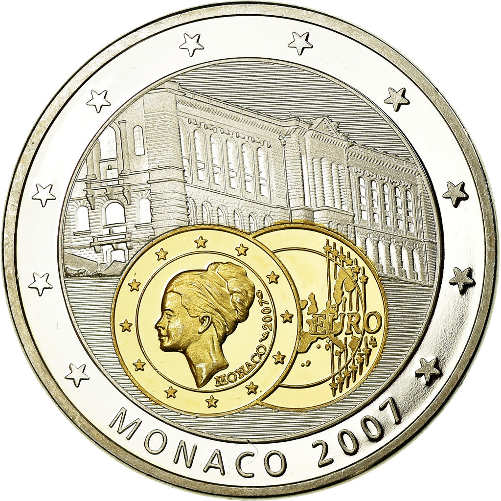 France, Medal, L'Europe, Monaco, 2007, MS(64), Copper Plated Silver