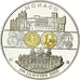 Monaco, Medal, Entrée dans l'Euro, MS(64), Copper Plated Silver