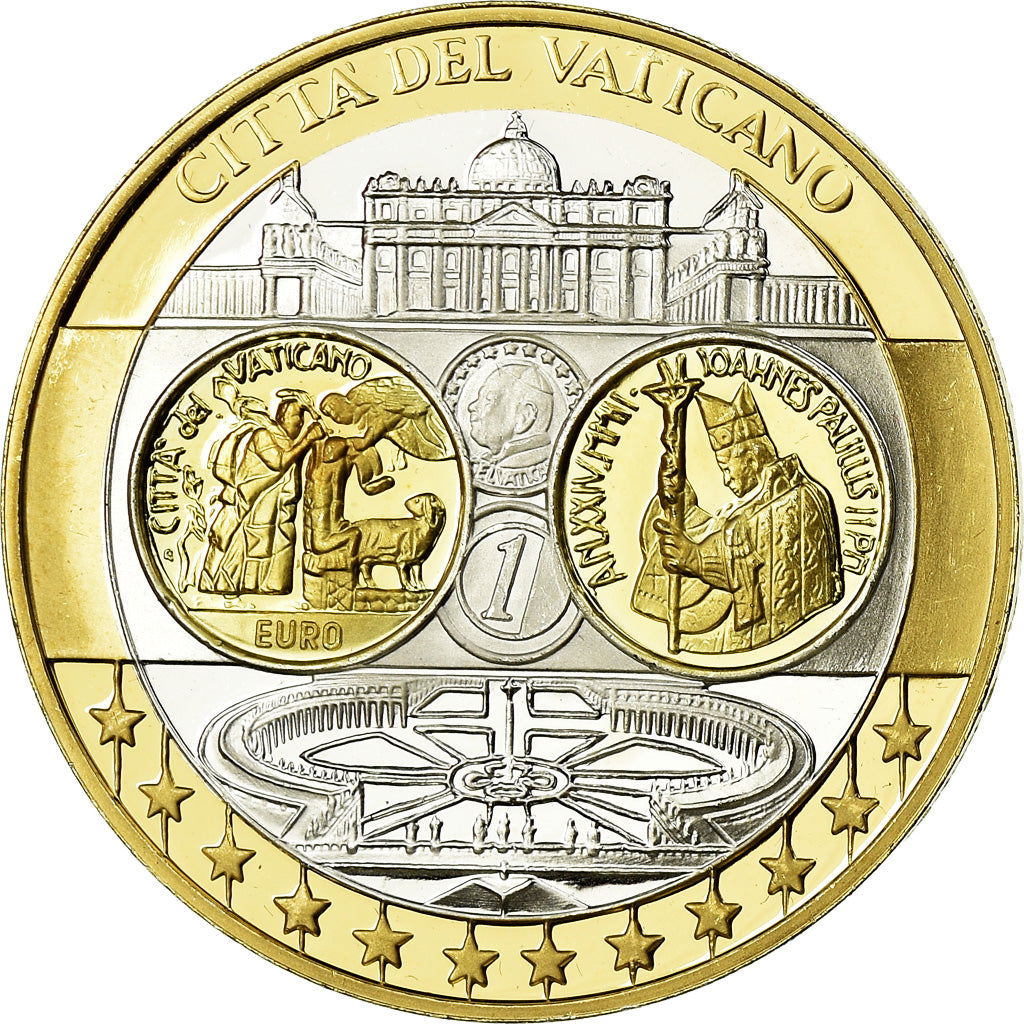 Watykan, Medal, Euro, Europa, MS(64), Srebro