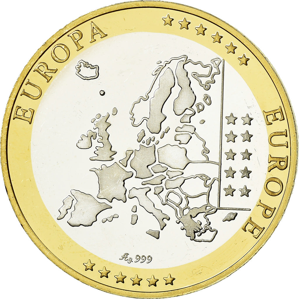 Watykan, Medal, Euro, Europa, MS(64), Srebro