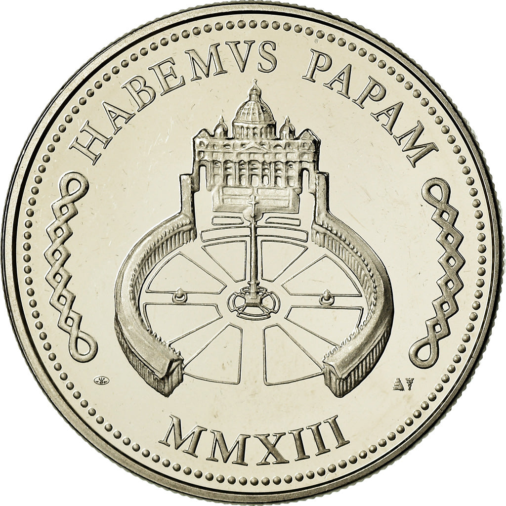 Vatican, Medal, Le Pape François, 2013, MS(64), Copper-nickel