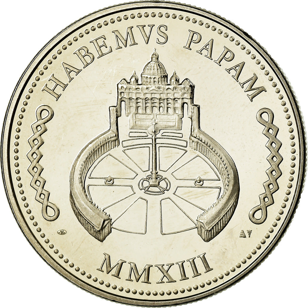 Vatican, Medal, Le Pape François, 2013, MS(64), Copper-nickel