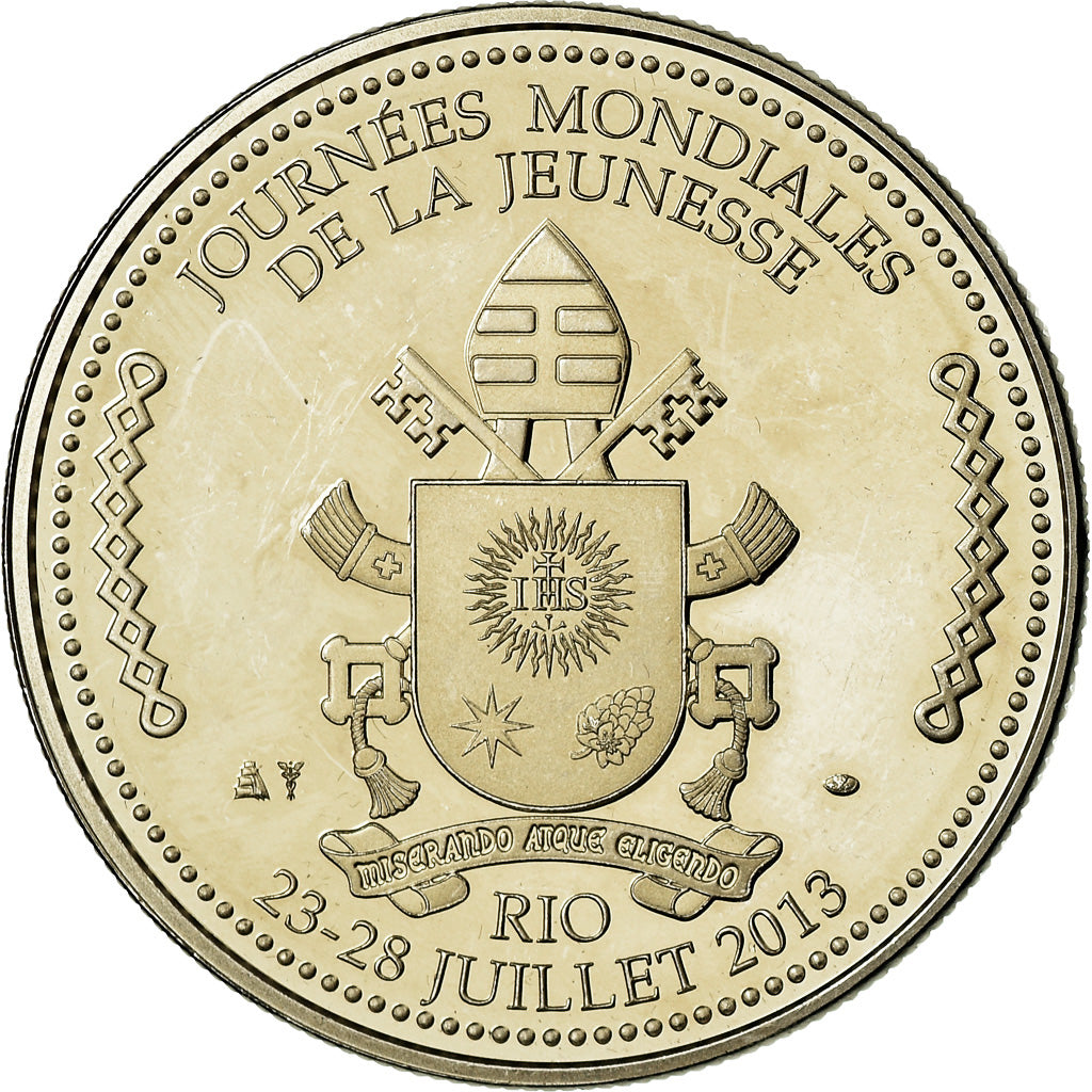 Vaticano, medalla, Journées mondiales de la jeunesse, Rio, 2013, Religions &