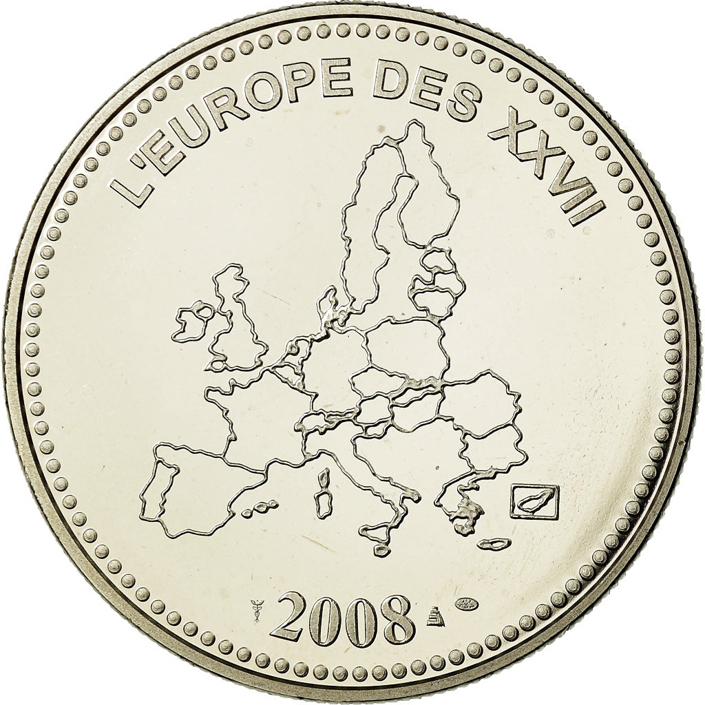 Francia, medaglia, L'Europe des XXVII, Veme République, Politics, Society, War