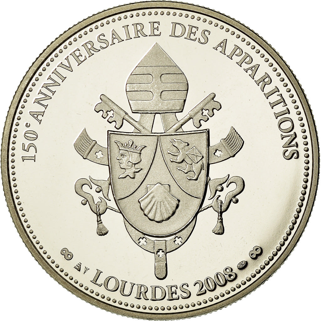 Vatican, Medal, 150ème Anniversaire des Apparitions, Lourdes 2008, 2008