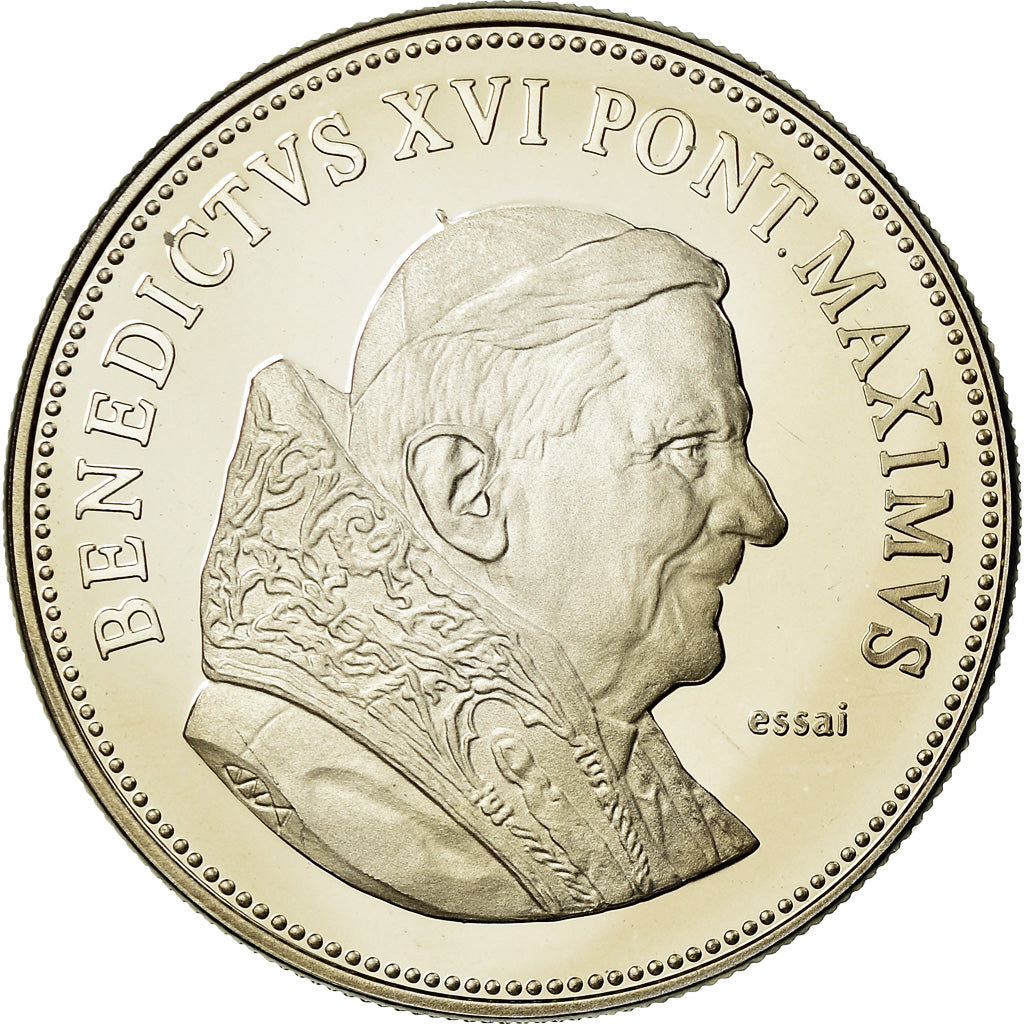 Watykan, Medal, Le Pape Benoit XVI, MS(65-70), Miedź-Nikiel