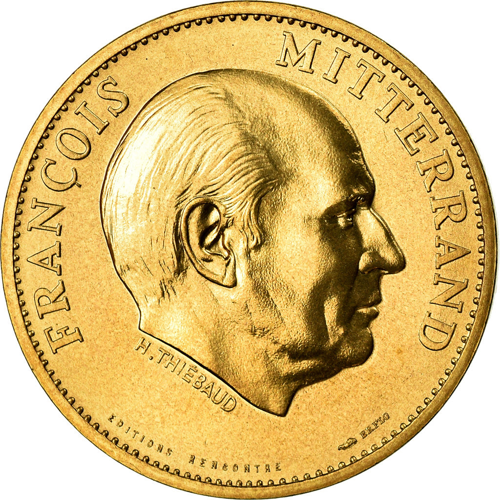 Frankrijk, Medaille, François Mitterrand, Président de la République, FDC