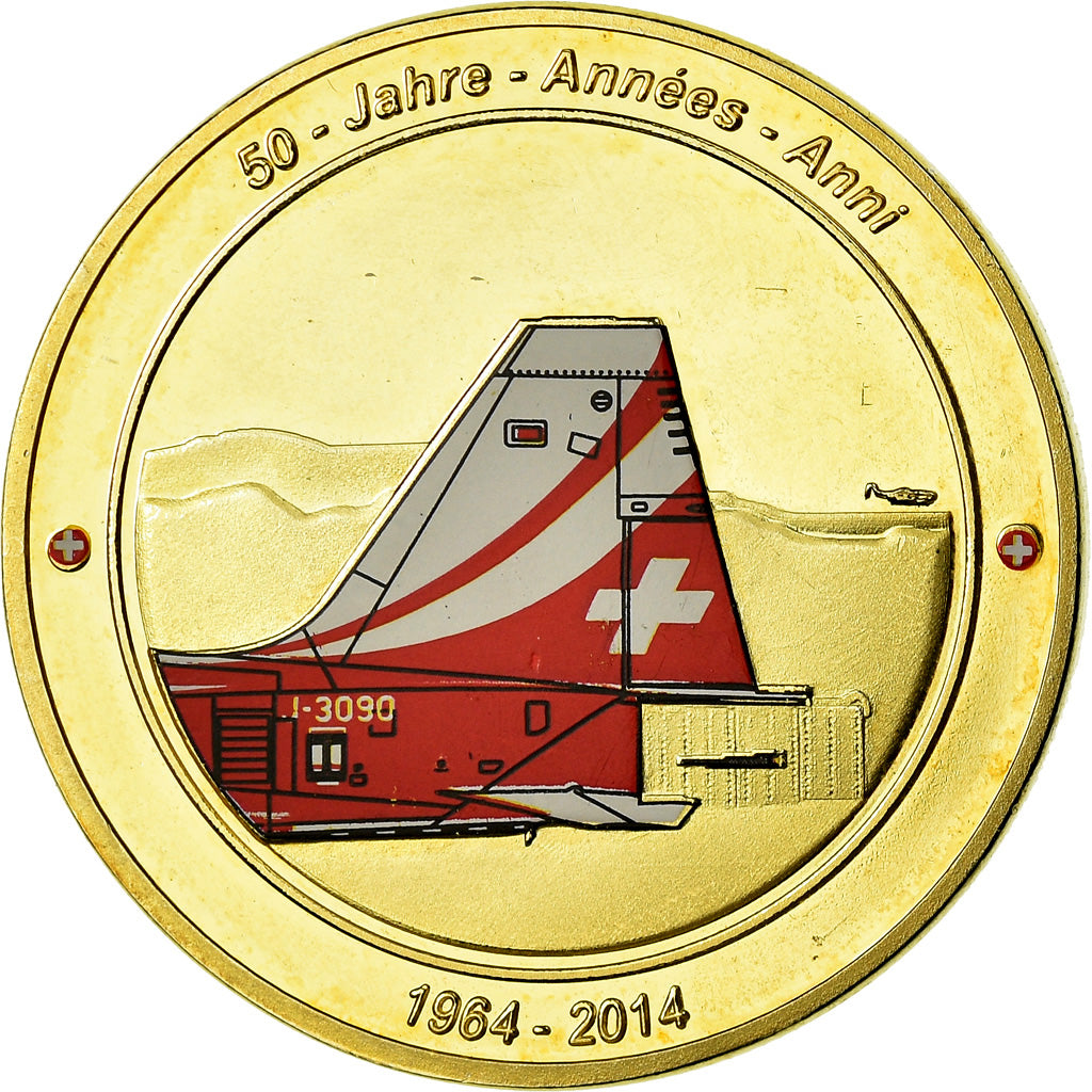 Switzerland, Medal, Swiss Air Force Team, Patrouille, Aviation, 2014, MS(63)