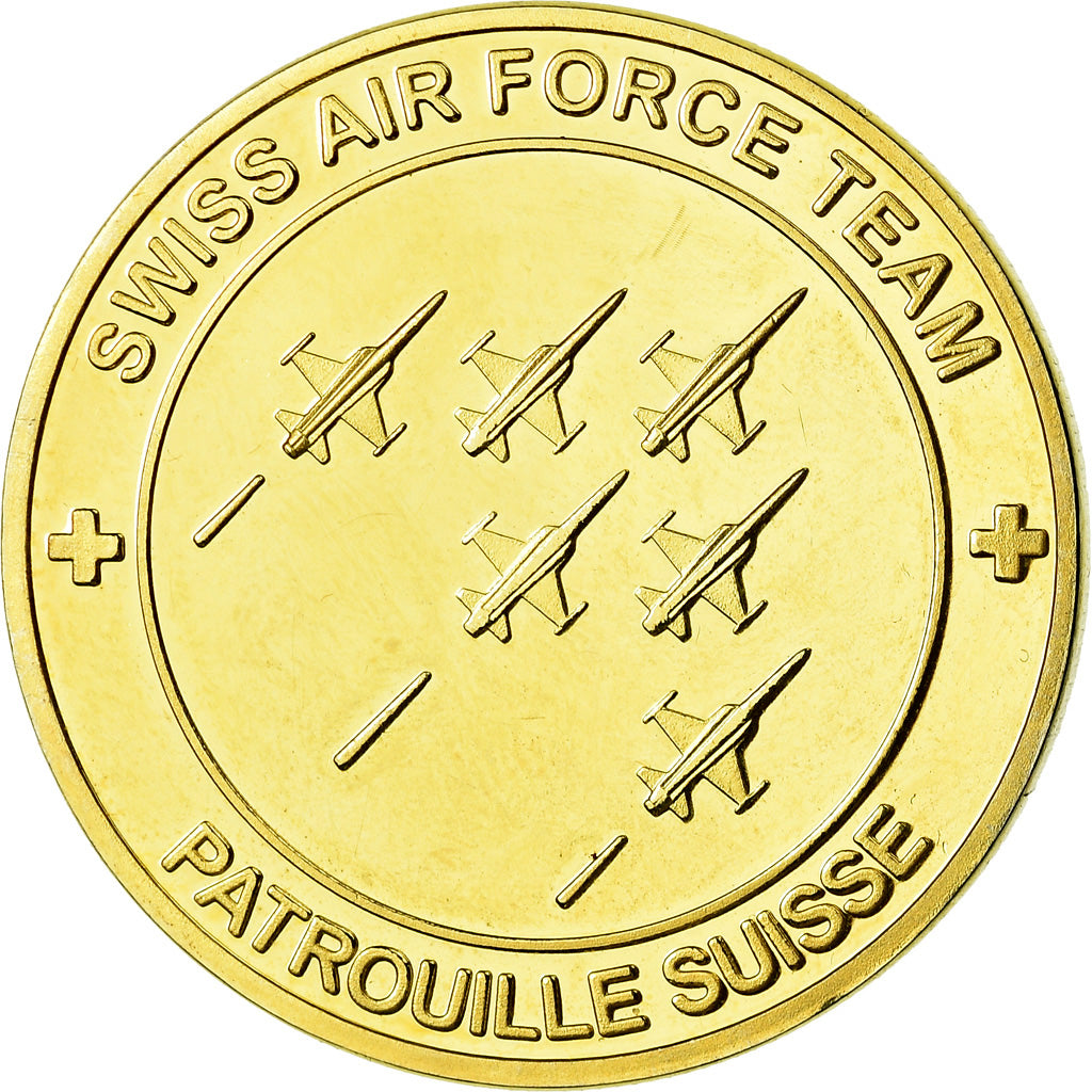 Switzerland, Medal, Swiss Air Force Team, Patrouille, Aviation, 2014, MS(63)