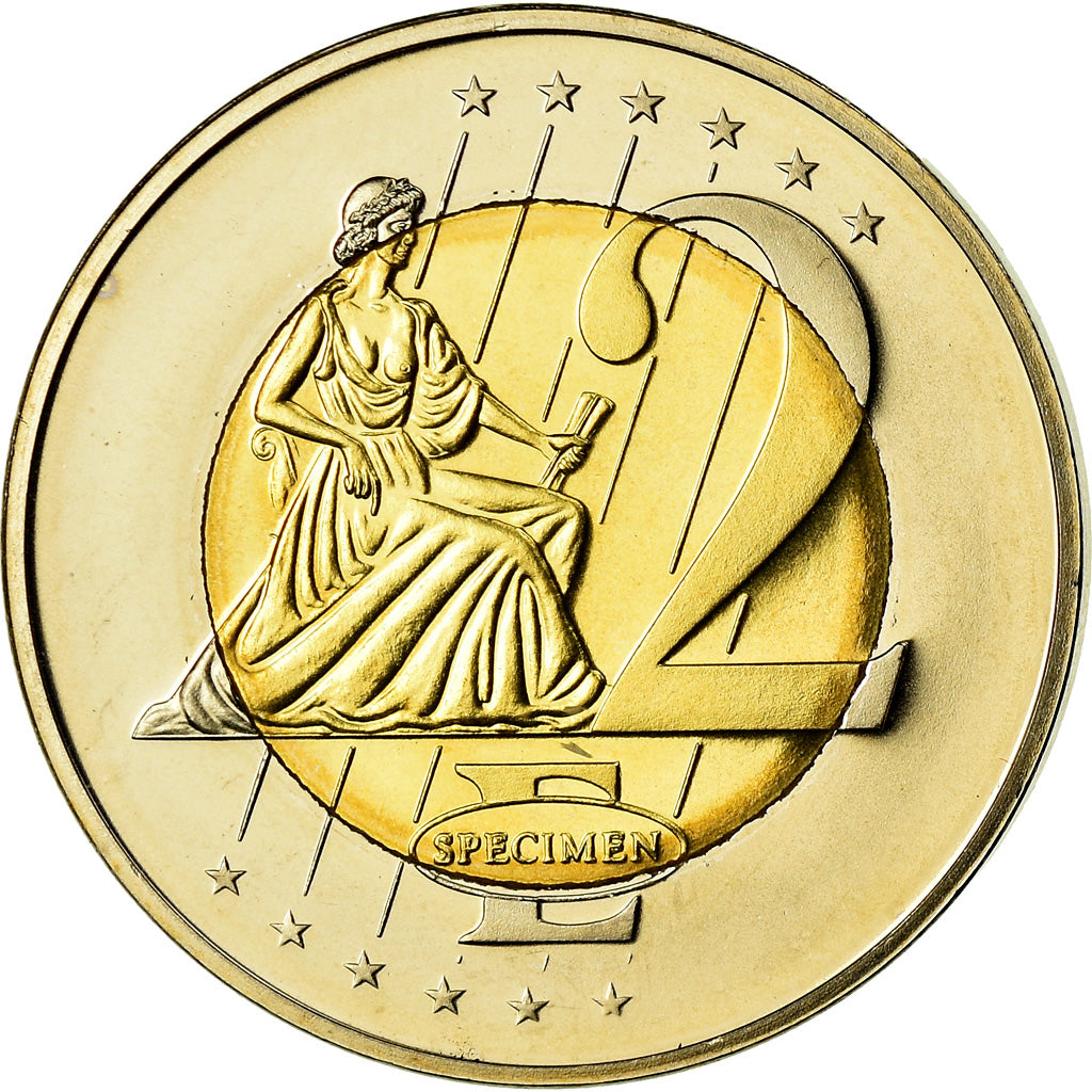 Grã-Bretanha, Medal, 2 E, Essai-Trial, 2002, MS(65-70), Bimetálico