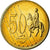 Grã-Bretanha, Medal, 50 C, Essai Trial, 2002, MS(65-70), Cobre-Níquel Dourado